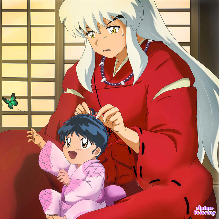 Moroha Baby Inuyasha taking care of baby Moroha by Bruski12345 on DeviantArt