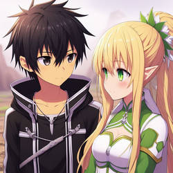 Kirito meeting with Leafa 