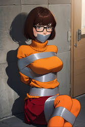 Velma Dinkley taped up 