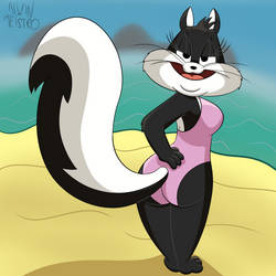 Penelope In a Swimsuit