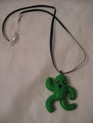 Cactuar charm necklace