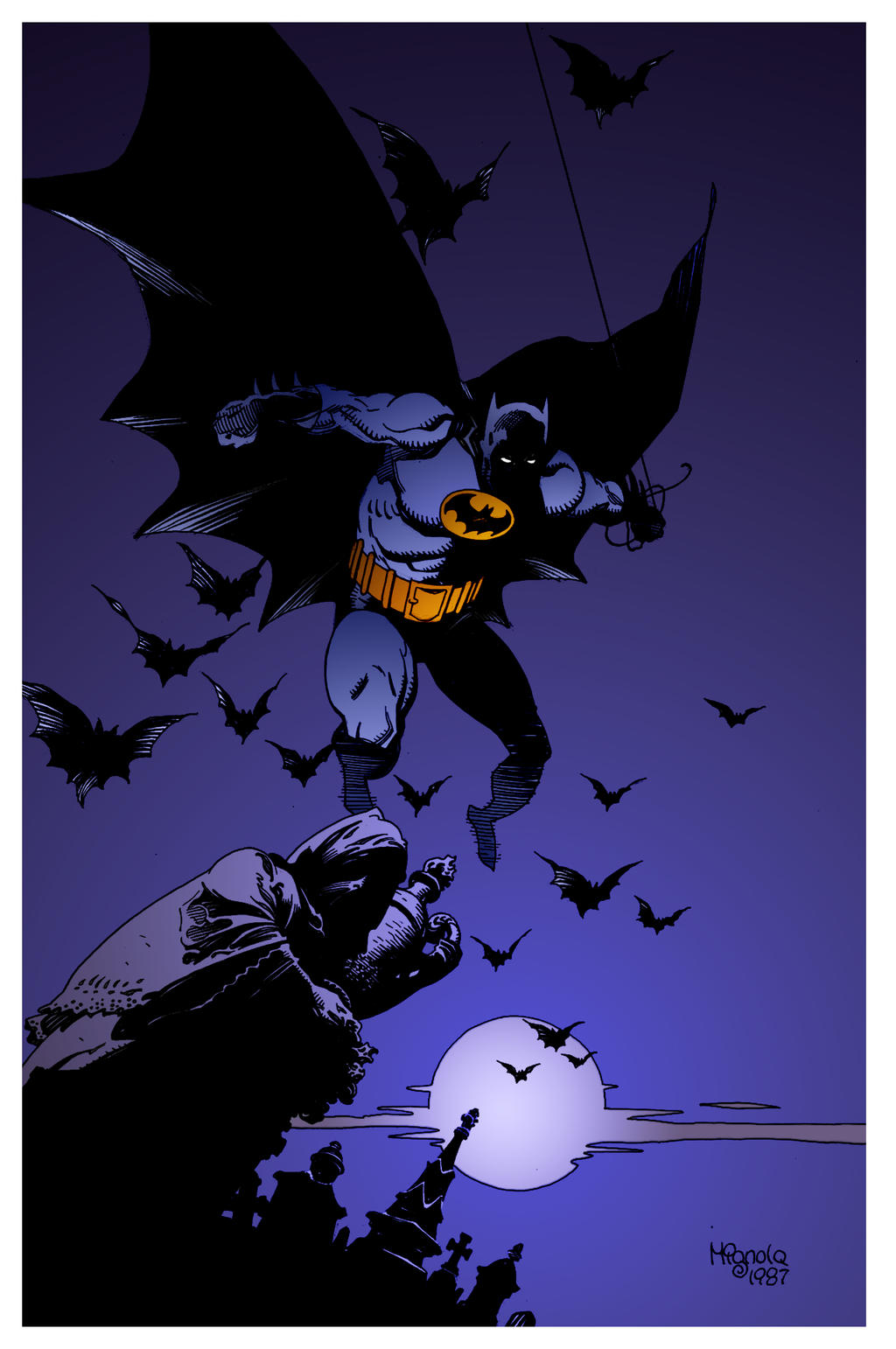 Batman Cover by Mike Mignola by DrDoom1081 on DeviantArt