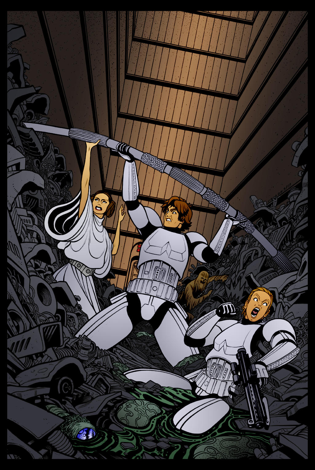 The Trash Compactor by Tradd Moore. by DrDoom1081 on DeviantArt