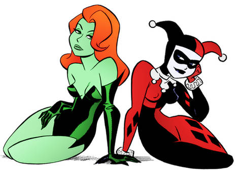 Harley and Ivy by Bruce Timm