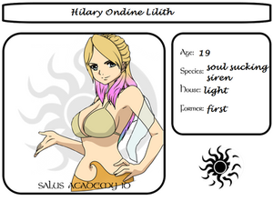 SA Character application: Hilary Ondine Lilith by Aldisunnur