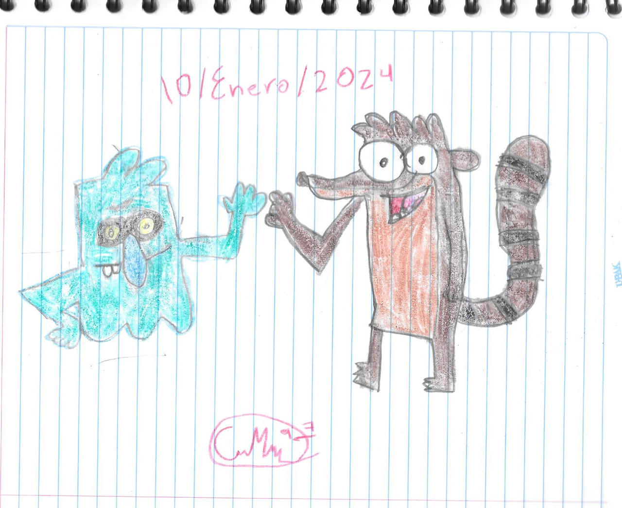 Scracht conoce a Rigby by CharlieMozart97 on DeviantArt