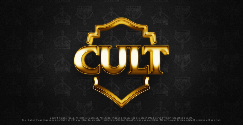 logo cult gold