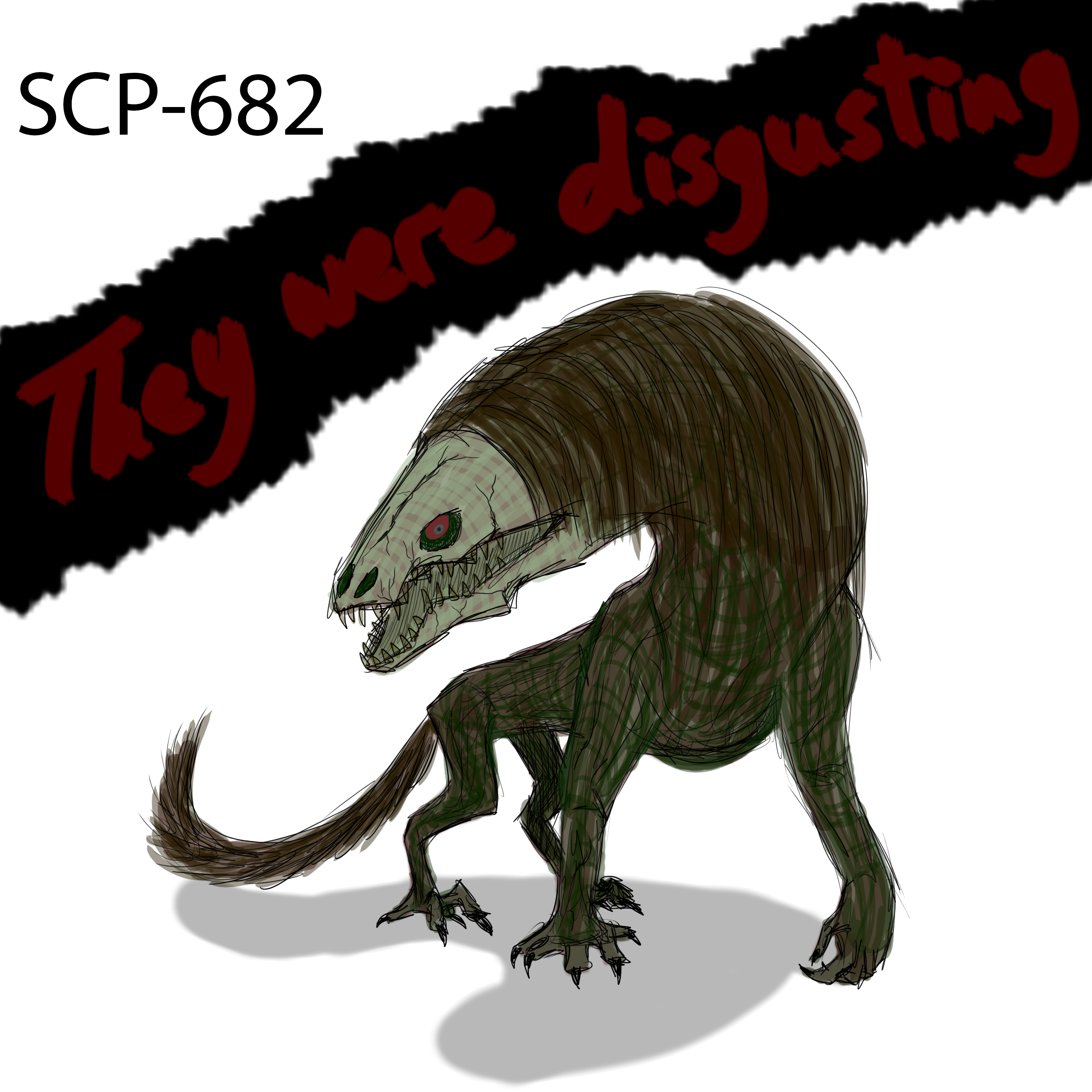 Scp 682 By Poecilotherius On Deviantart.