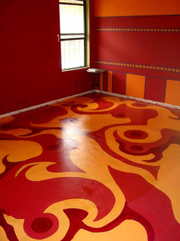 floor mural-- master bedroom2