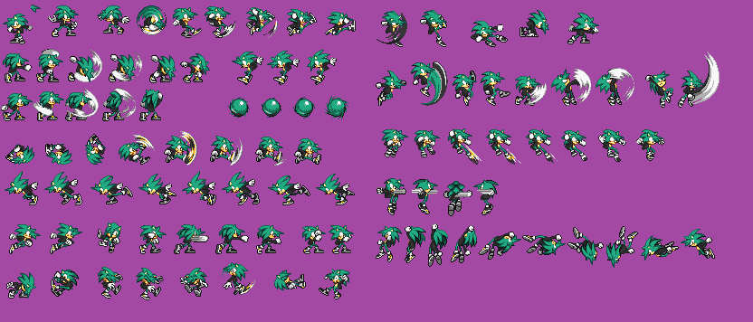 Neomi The Hedgehog SpriteSheet