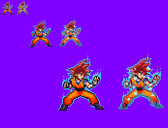 Super Saiyan God Super Saiyan Goku by spriteman1000 on DeviantArt