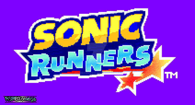 Sonic Runners Logo Pixel Art