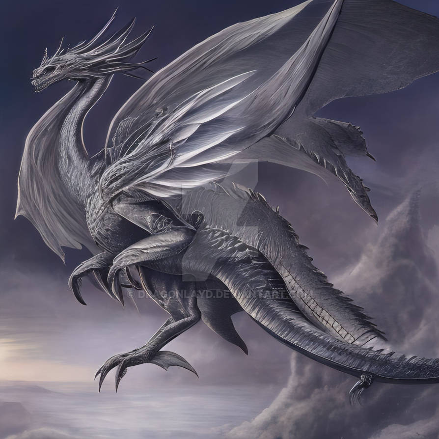Silver Dragon by dragonlayd on DeviantArt