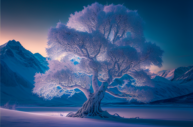 Iced Tree by dragonlayd on DeviantArt