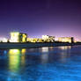 cocoa beach at night
