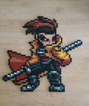 Perler Beads - Marvel's Gambit