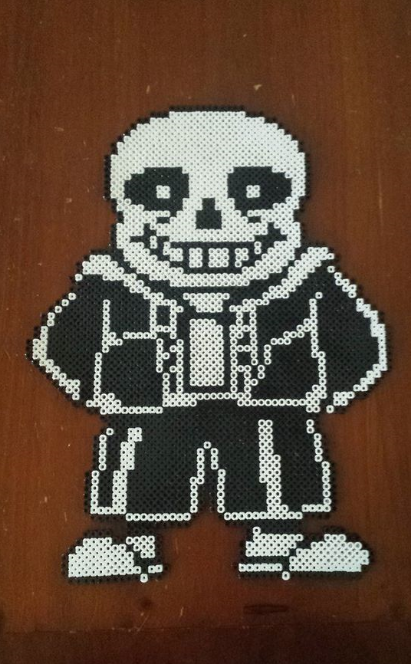 Sans Undertale Perler Bead Pattern - Sans Pixel Art Transparent PNG -  609x1050 - Free Download on NicePNG