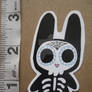 Sugar skull bunny sticker