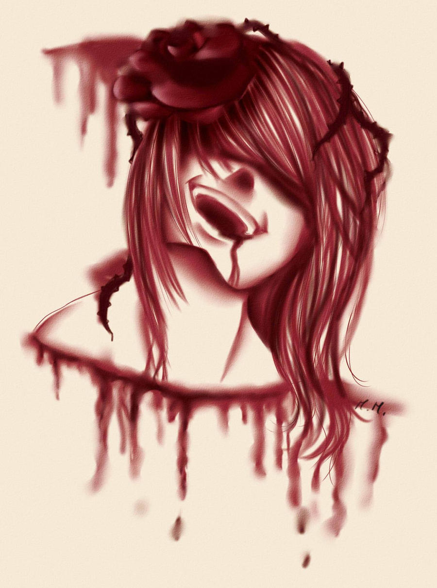 Bleeding girl