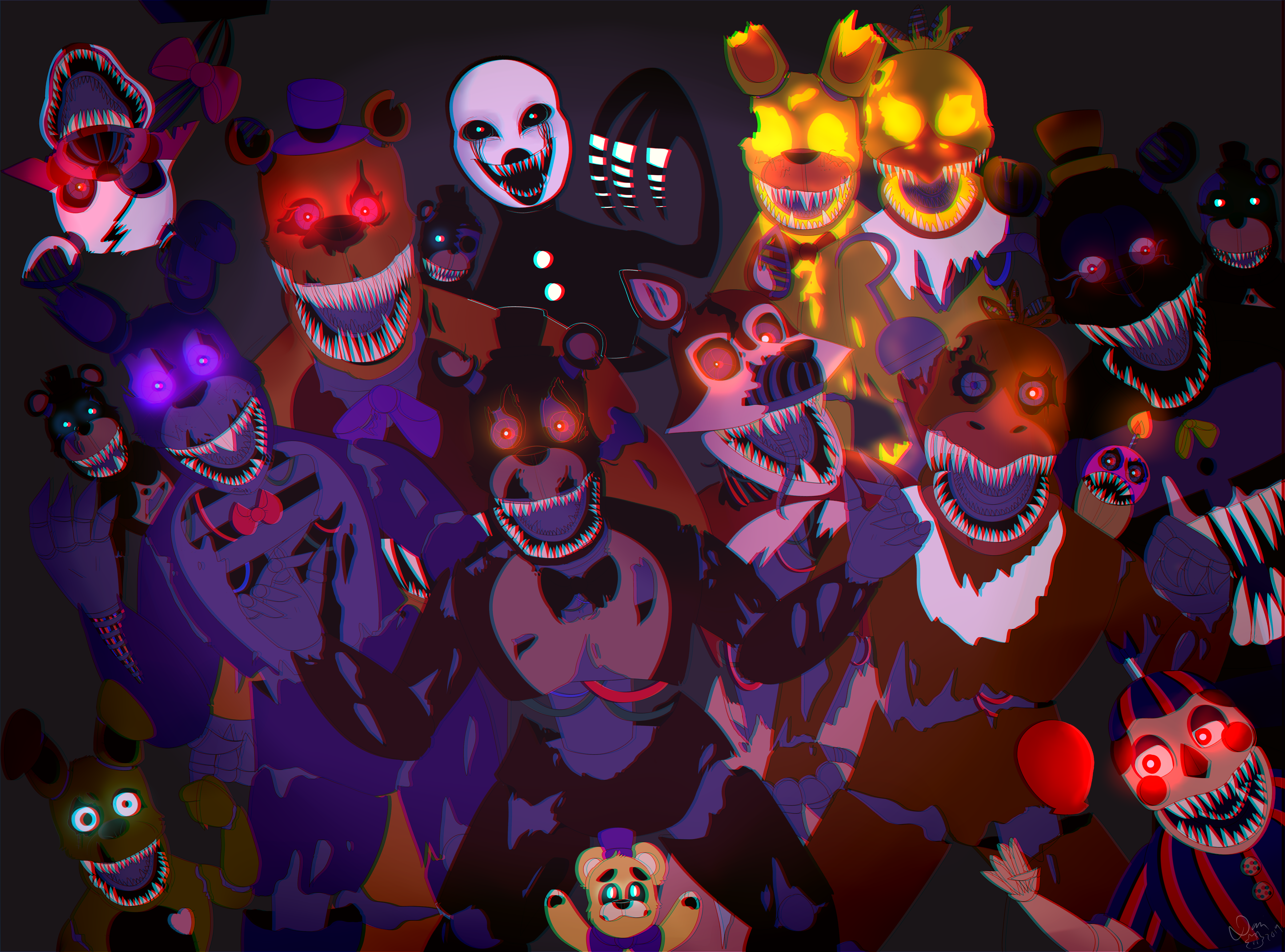 Nightmare  FNaF 4 Png Render by DC1709 on DeviantArt