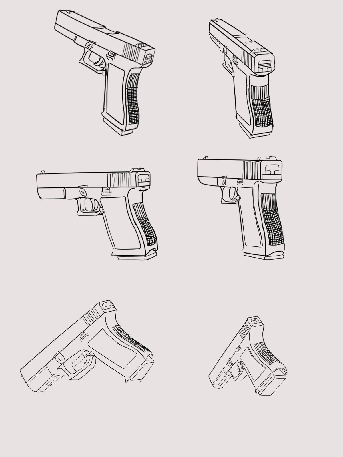 Rotating Glock Cursor Glock 17 even more angles by thesleepypiggy on DeviantArt