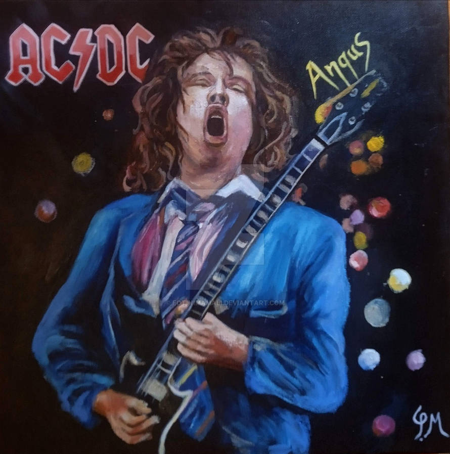Angus Young ACDC by fotinimamali on DeviantArt