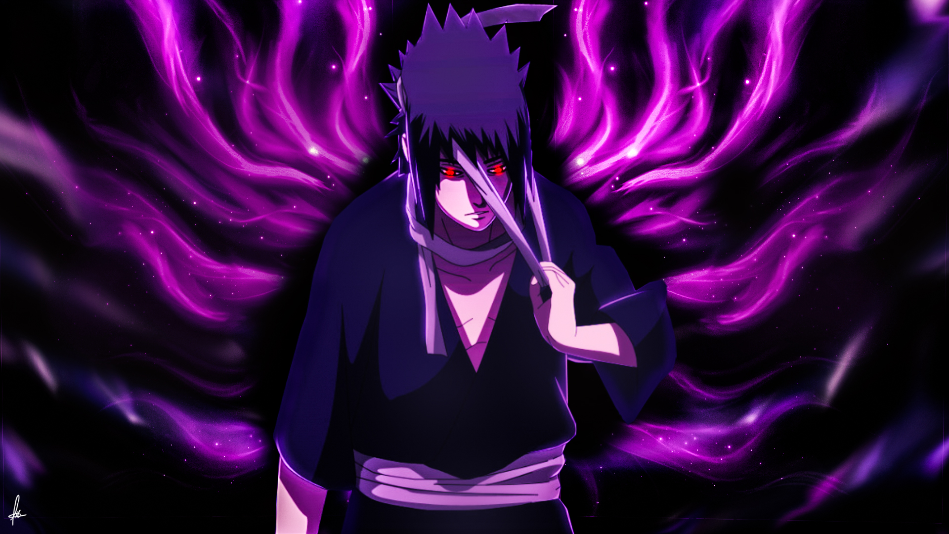 Sasuke Uchiha wallpaper Desktop by nascimentART on DeviantArt