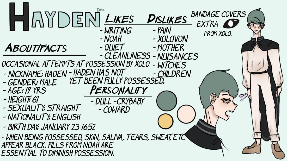 Hayden Note Hayden Character Sheet by Espco on DeviantArt