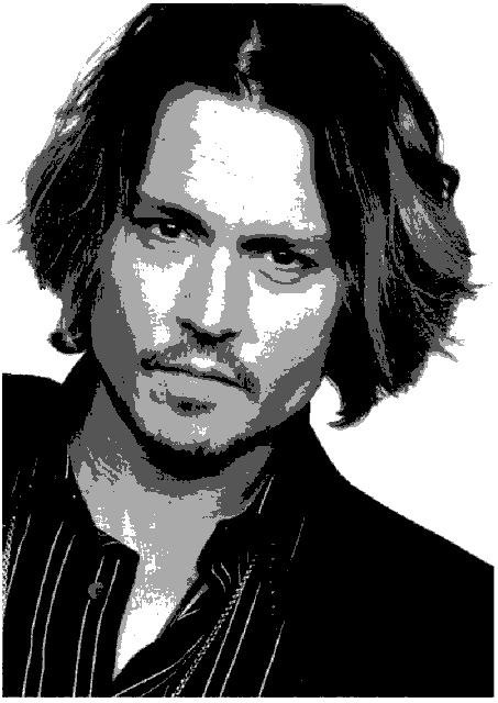 Johnny depp stencil