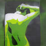 Man in green Stencil