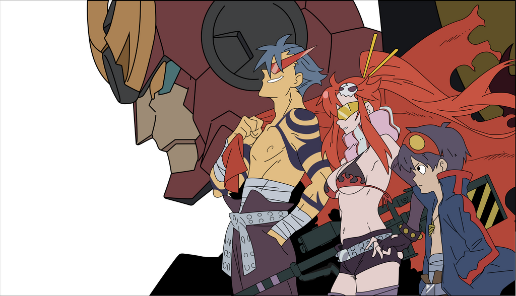 Tengen Toppa Gurren Lagann Vector by HellfromHeaven on DeviantArt