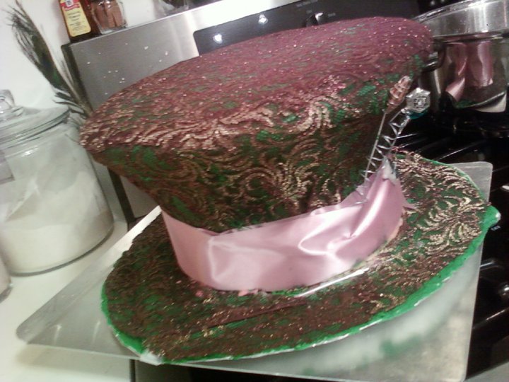 Mad Hatter hat cake