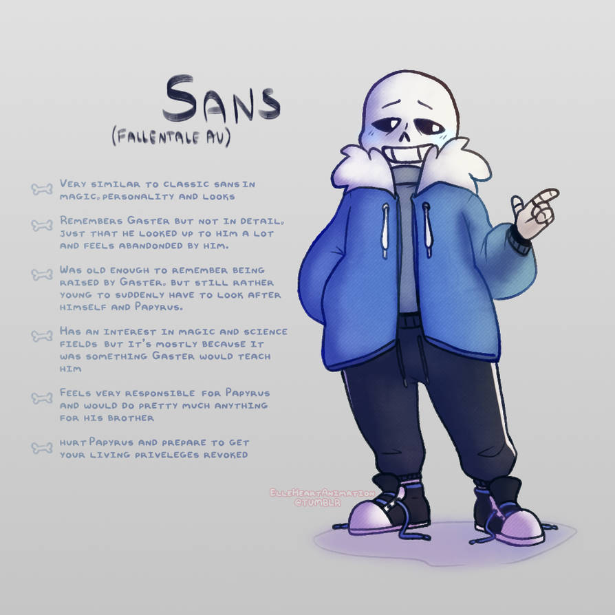 Fallentale - Sans by PinkSkelle on DeviantArt