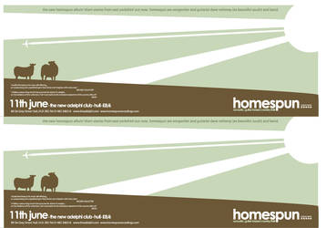 homespun gig poster