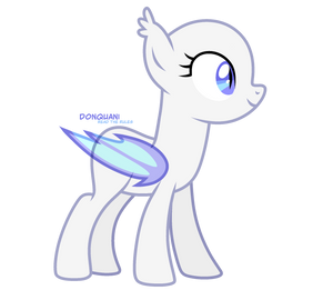 Mlp Base #1 - Bat Pony Version