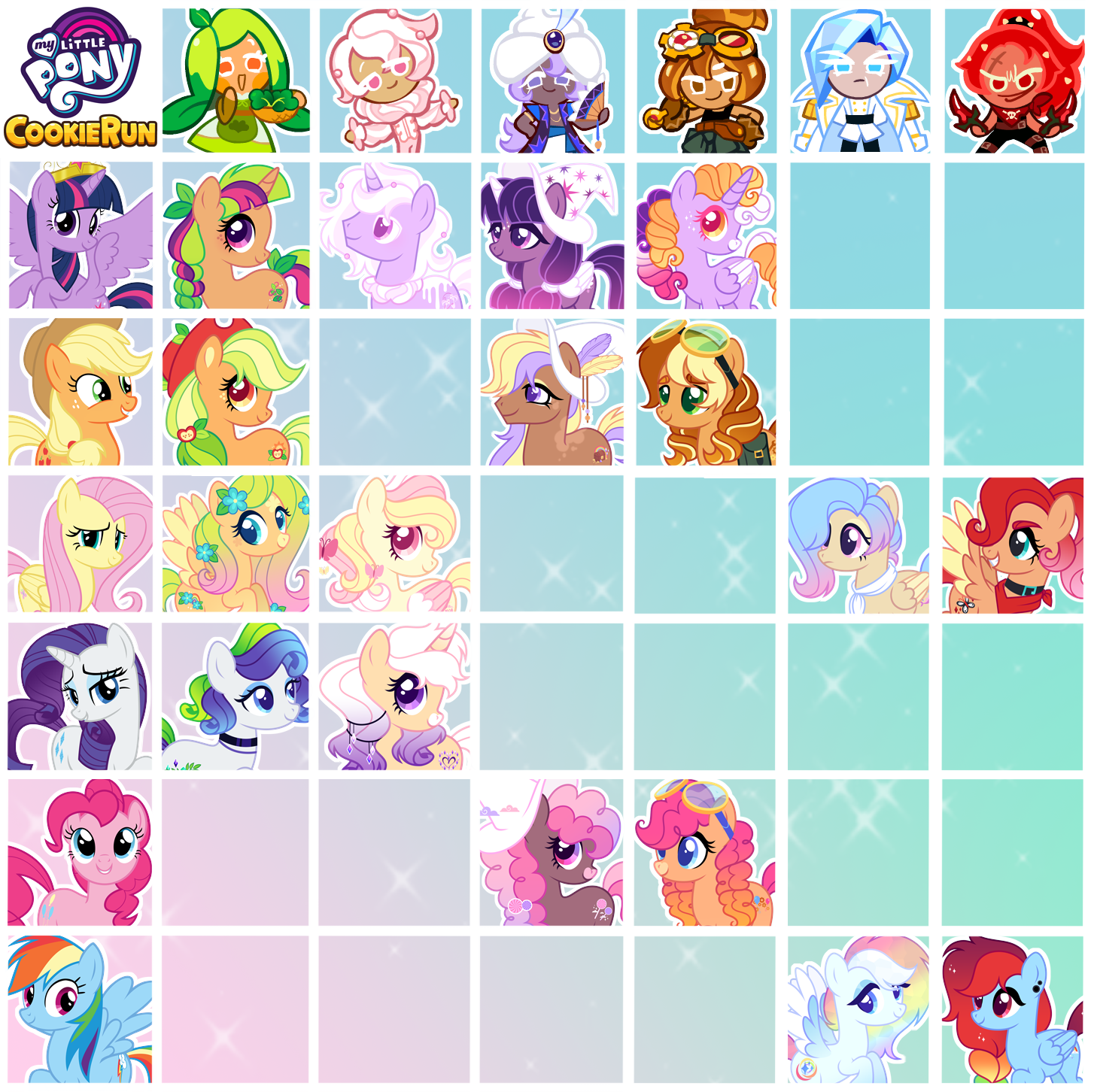MLP + Cookie Run Fusion Chart [Never finished] by donquani on DeviantArt
