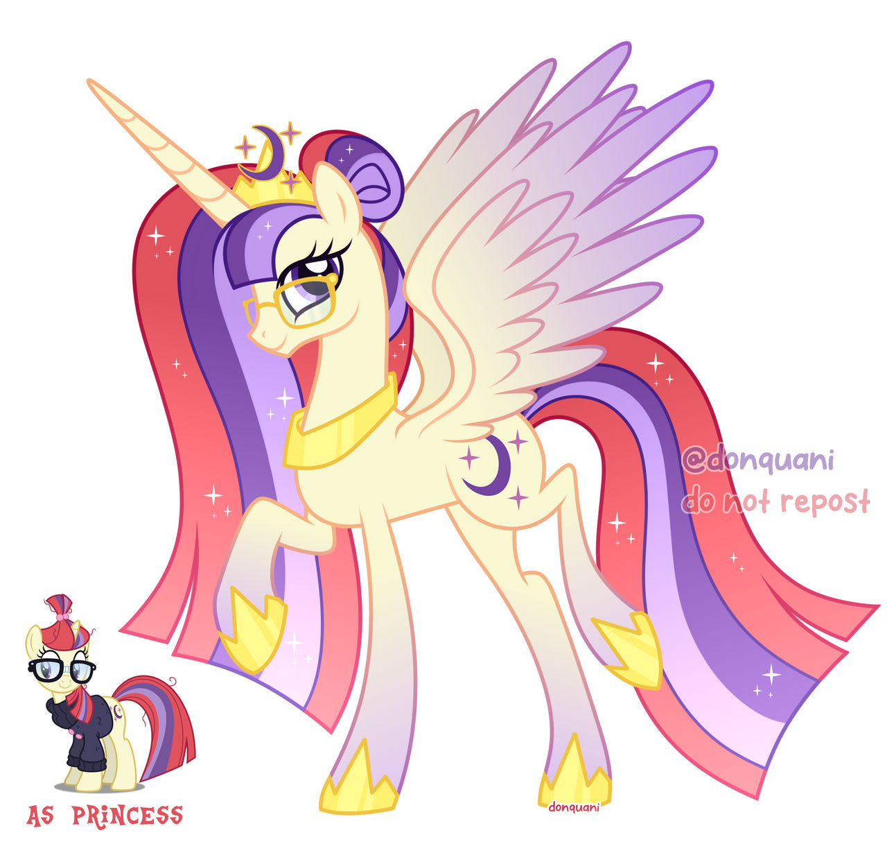 Who Rides Moondancer Moondancer as Princess by donquani on DeviantArt