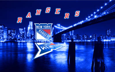 NHL New York Rangers Blue City Wallpaper