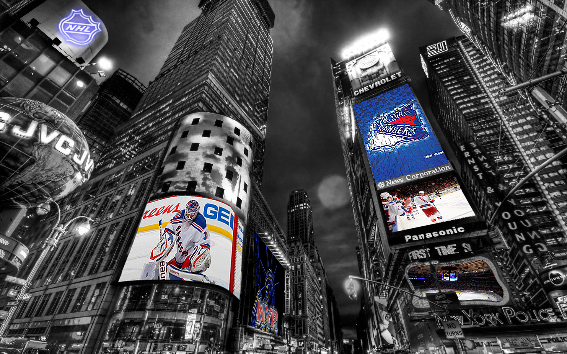NHL New York Rangers Times Square Wallpaper by Realyze on DeviantArt NHL New York Rangers Times Square Wallpaper by Realyze on DeviantArt