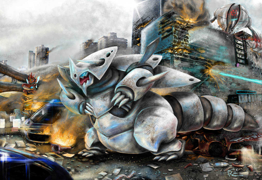 Mega Aggron by Roticoz on DeviantArt