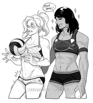 Commission - PharMercy Volleyball AU