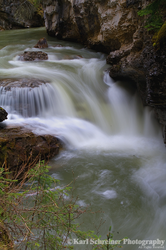 Johnston Canyon Waterfall 1