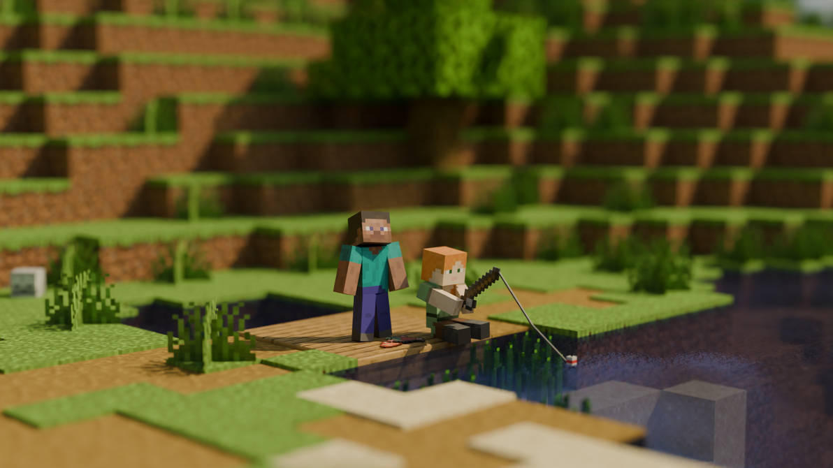 Minecraft render 1 by KRAYT15 on DeviantArt