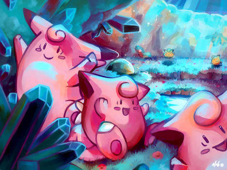 Clefairy #35 and Clefable #36