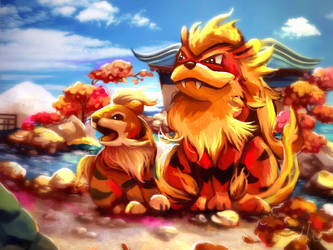 Growlithe #58 Arcanine #59