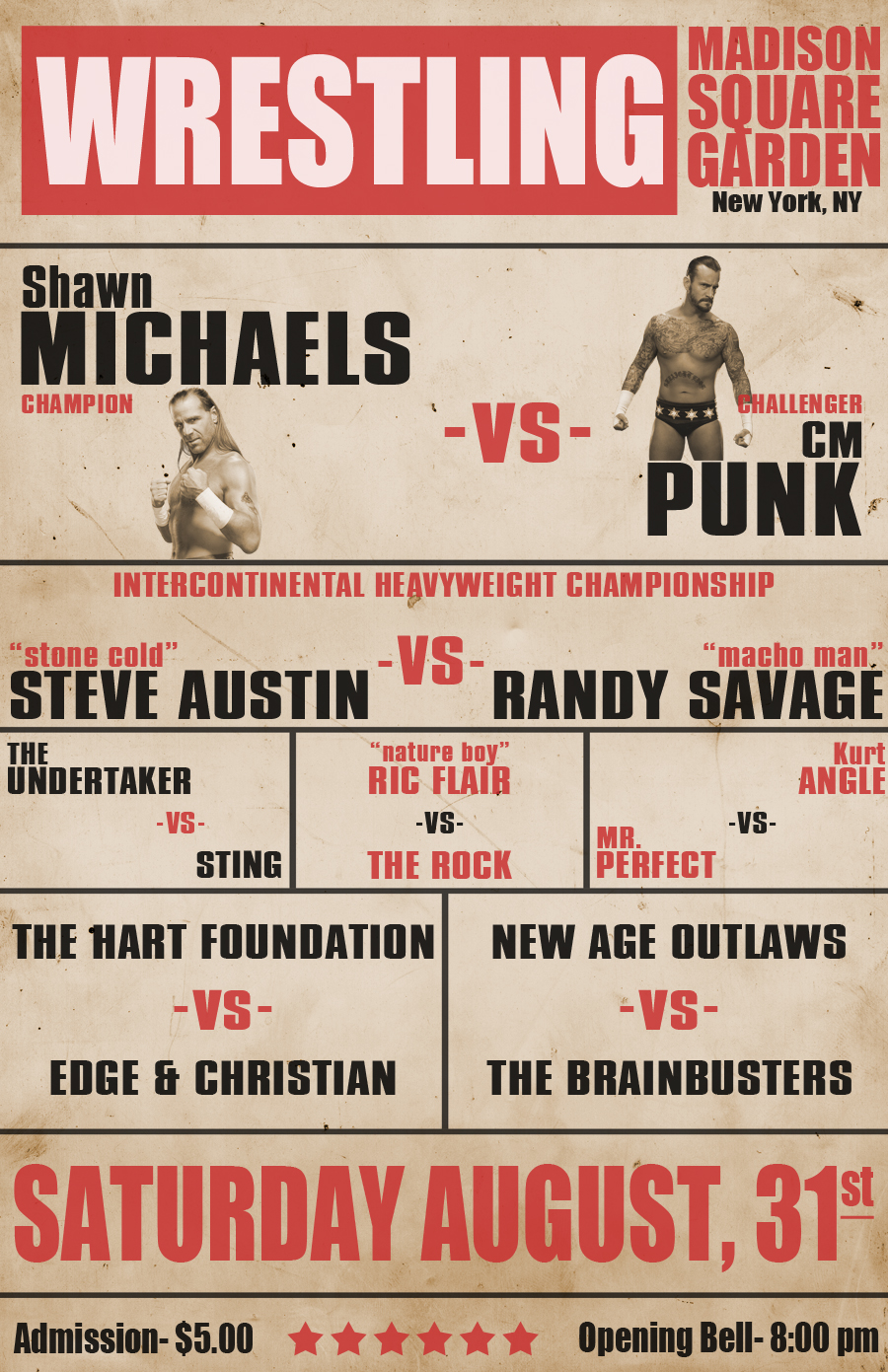 Vintage Wrestling Match Card Flyer by bigheadkyle2 on DeviantArt vintage-wrestling-match-card-flyer-by-bigheadkyle2-on-deviantart