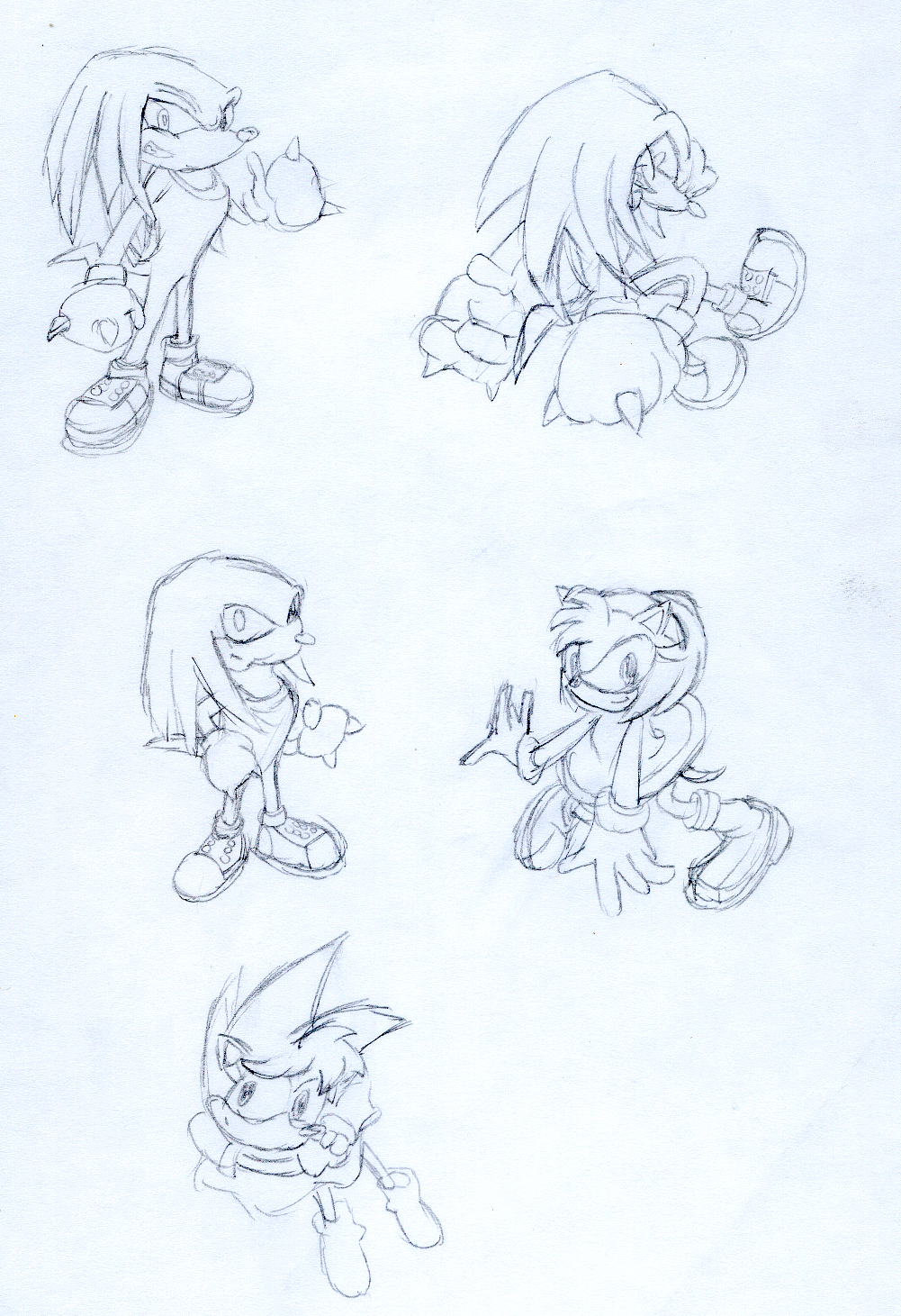 Amy Rose and Knuckles