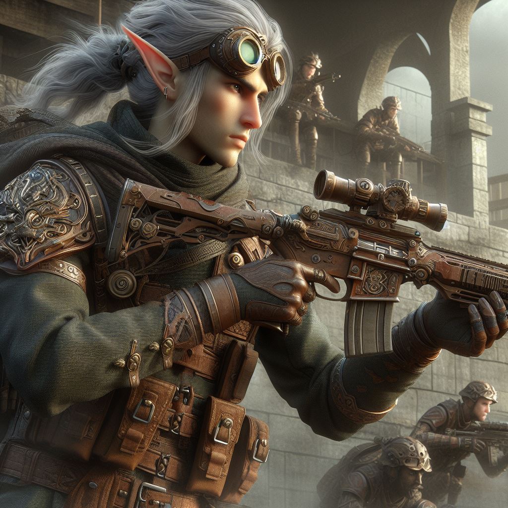 Elven Steampunk Rifleman by gloom111 on DeviantArt