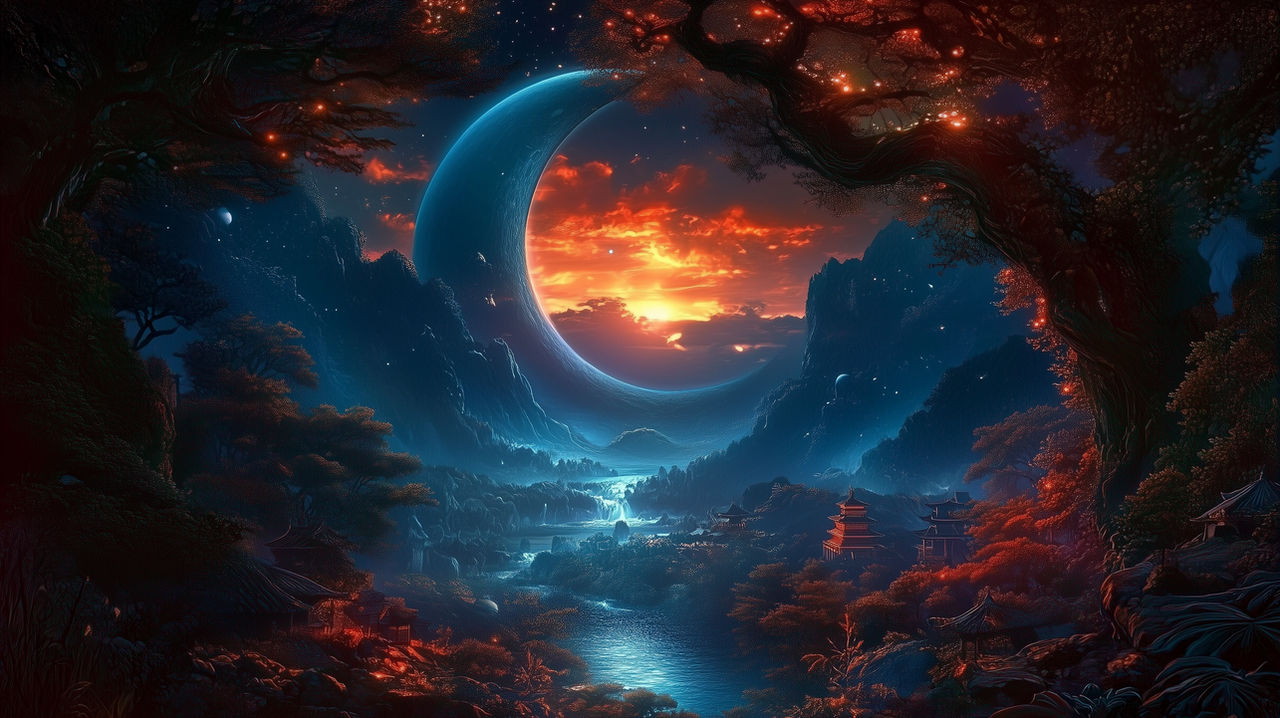 Fallen Moon Fallen moon Pagoda by TheDustmen on DeviantArt