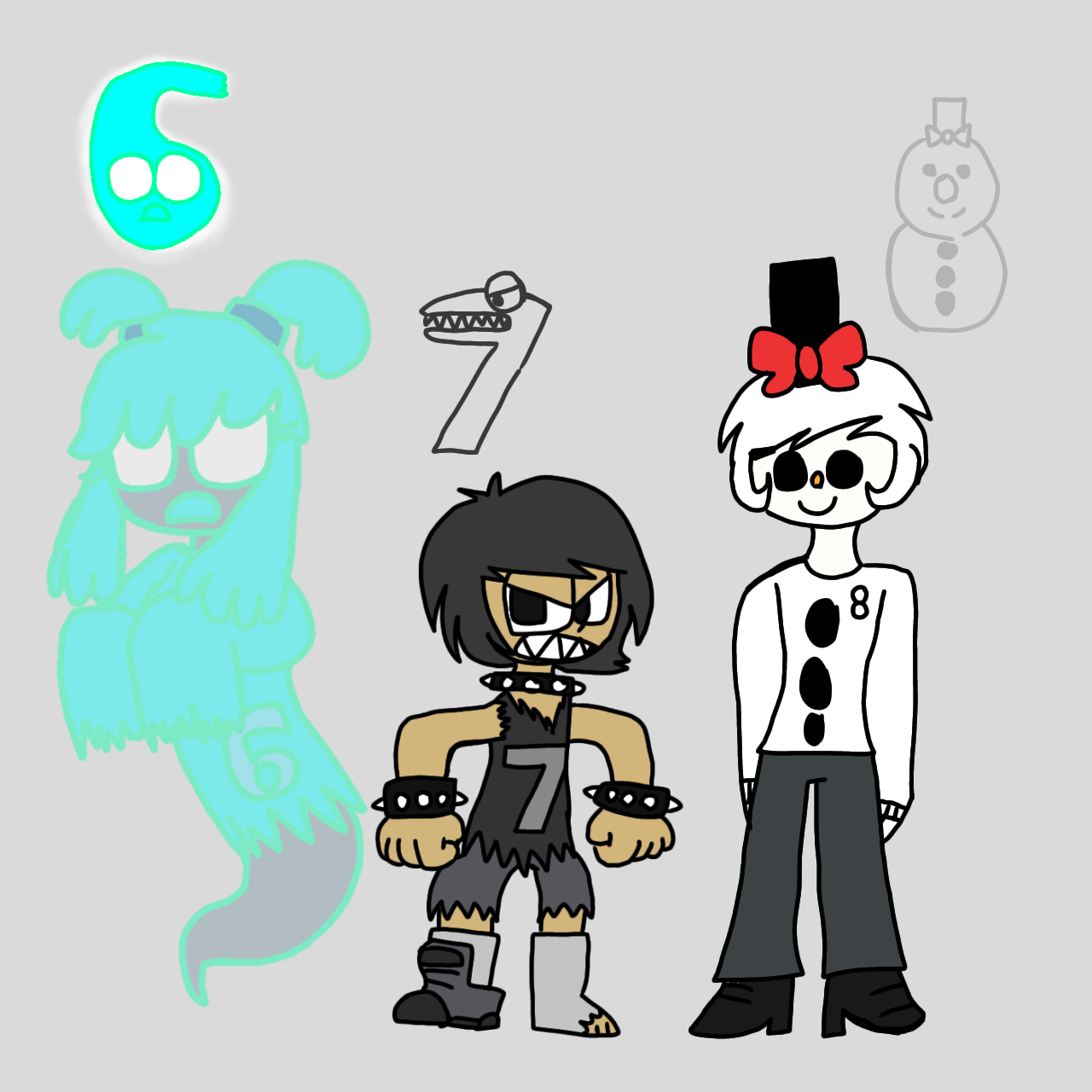 Number Lore Rabbit Humans Number Alphabet Lore Humanized Part 3 by benjaadarjannat on DeviantArt
